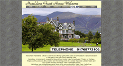 Desktop Screenshot of hazeldene-hotel.co.uk
